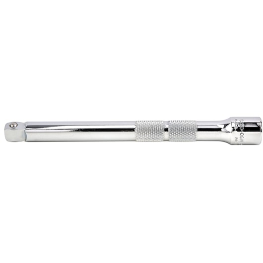 PROTO J5260-06W chrome extension bar with knurled grips, tool photography, side angle on white background.