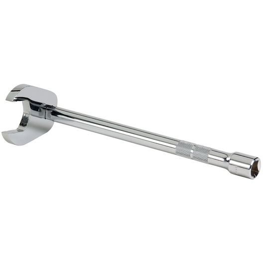 PROTO J5260-06 chrome breaker bar with knurled grip, angled side view on white background.