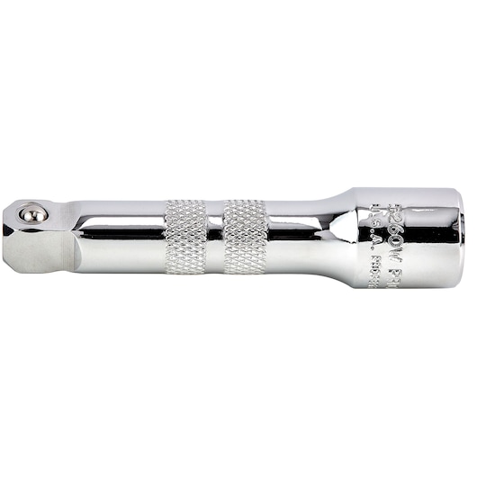 PROTO chrome extension bar J5260W, knurled grip, side view on white background, hand tool.