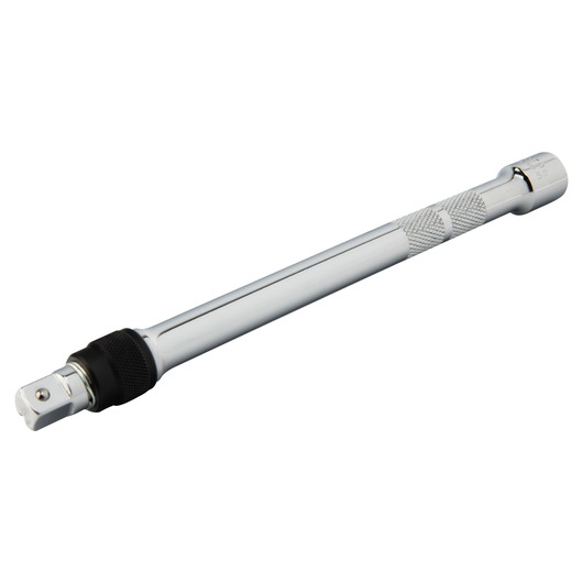 PROTO J5261L chrome extension bar with knurled grip, side angle on white background, hand tool.
