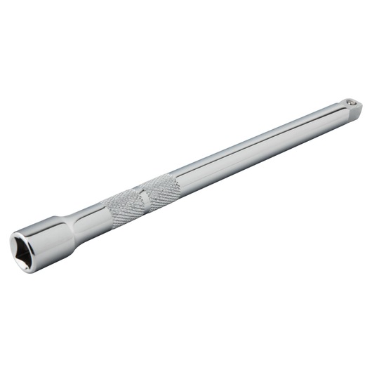 PROTO J5261W chrome extension bar with knurled grip, side angle on white background, hand tool accessory.