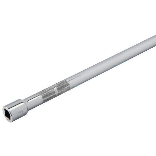 PROTO J5262L chrome hand socket extension bar with knurled grip, side angle on white background.