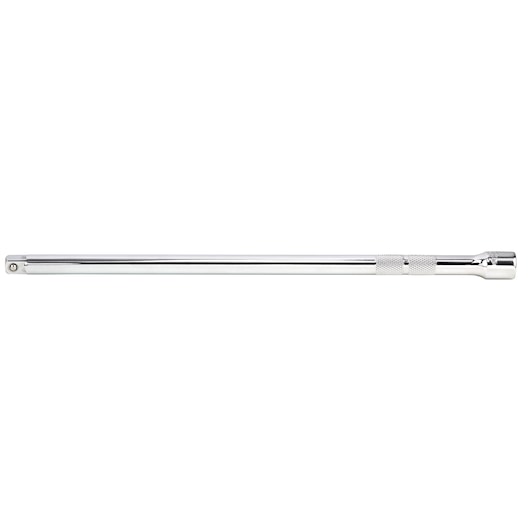 PROTO J5262 chrome finish breaker bar with knurled grip, straight side view on white background.