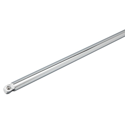 PROTO J5263W chrome extension bar tool, straight side angle on white background, socket accessory.