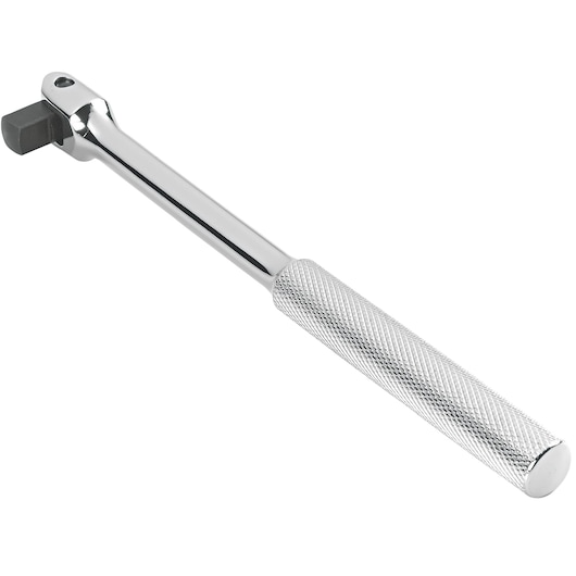 PROTO J5265 chrome breaker bar with knurled handle, photography on white background, hand tool category.