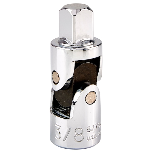 PROTO J5270A chrome universal joint socket adapter, 3/8 inch drive, product photography on white background.