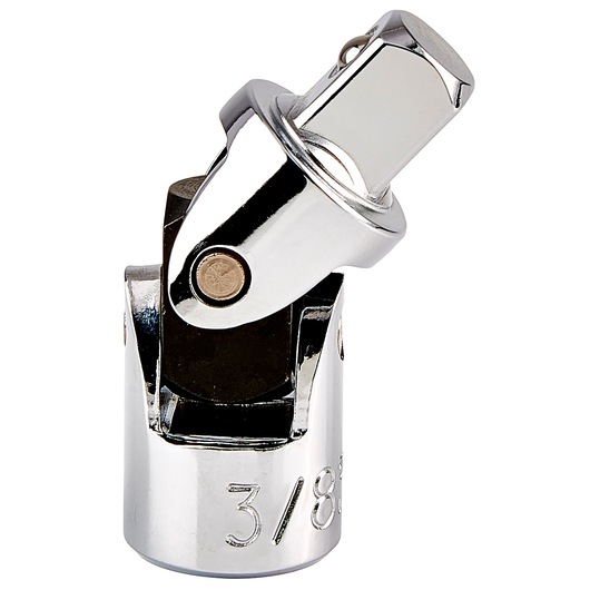 PROTO J5270A chrome universal joint socket adapter, 3/8 inch drive, front angle on white background.