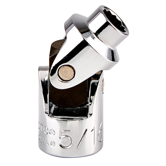 PROTO J5272A chrome universal socket, 5/16 inch size, product angle photo on white background.