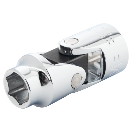 PROTO J5273HAM chrome universal joint socket tool, close-up angle on white background
