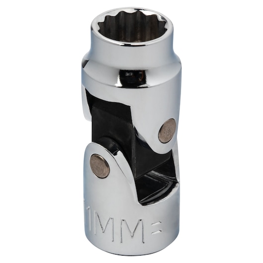 PROTO J5274AM chrome universal joint socket photographed at angle on white background.