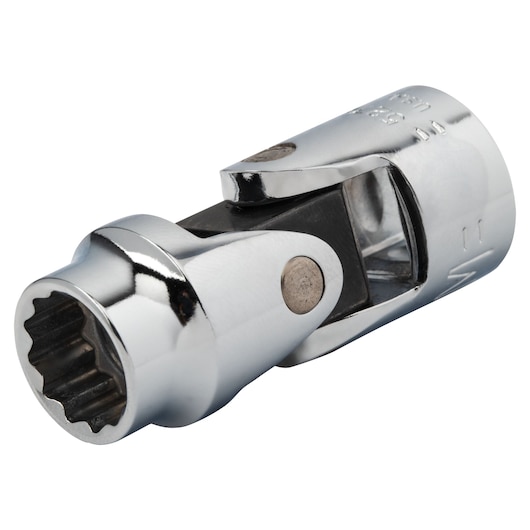 PROTO J5274AM chrome universal joint socket, close-up angled on white background.
