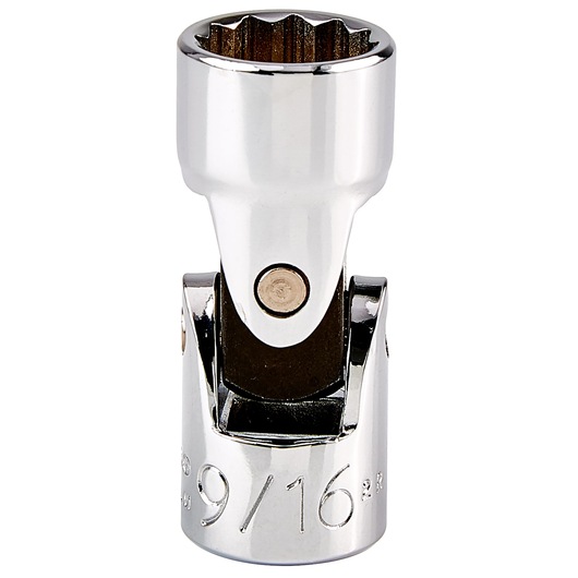 PROTO J5276A chrome flex socket with 9/16 inch size, close-up front view on white background.