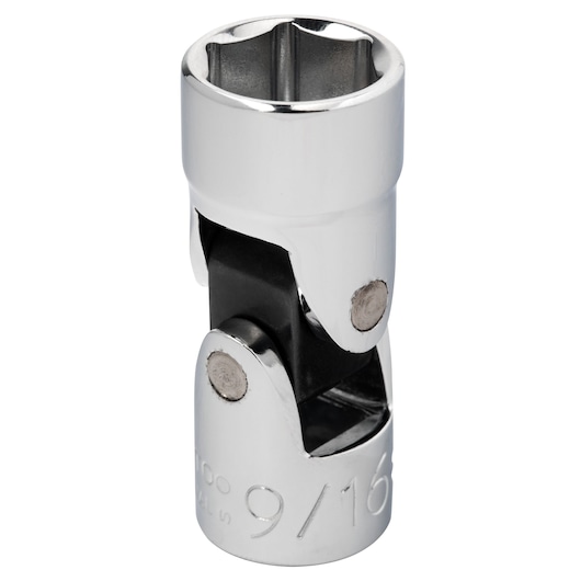 PROTO J5276HA chrome 9/16 inch universal joint socket, product photo on white background.