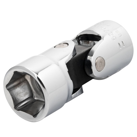 Photo of PROTO J5276HA chrome universal joint socket, angled view on white background.