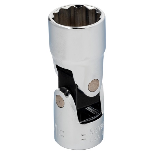 PROTO J5278AM chrome flex socket with 12-point end, photography of single socket upright on white background.
