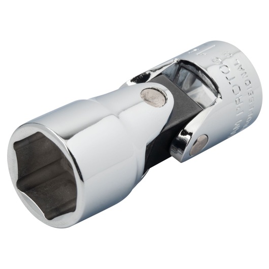 PROTO J5278HAM chrome universal joint socket, side angle on white background.