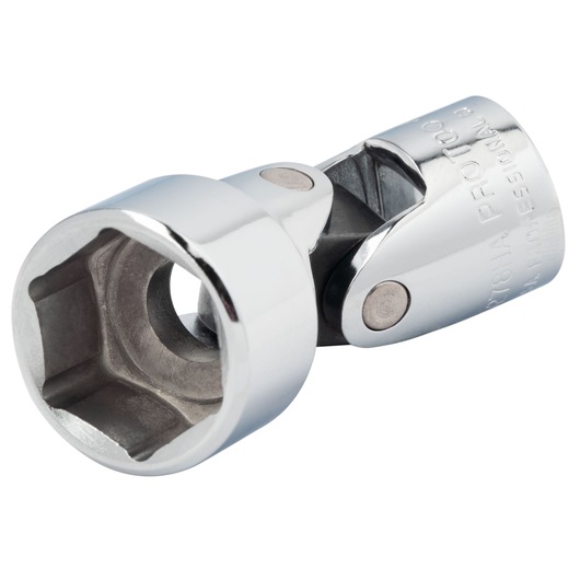 Photo of PROTO J5278HA chrome universal joint socket, angled view on white background.