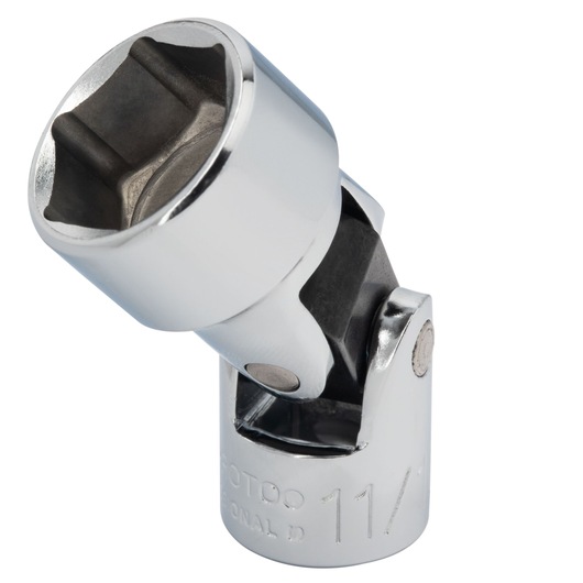 PROTO J5278HA chrome universal joint socket, close-up angled on white background.