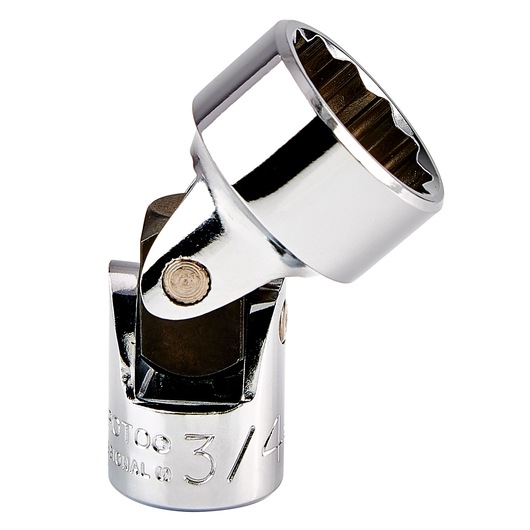 PROTO J5279A chrome universal joint socket, 3/4 inch size, photography, close-up on white background.