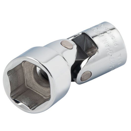 PROTO J5279HAM chrome universal joint socket tool, angled close-up on white background.