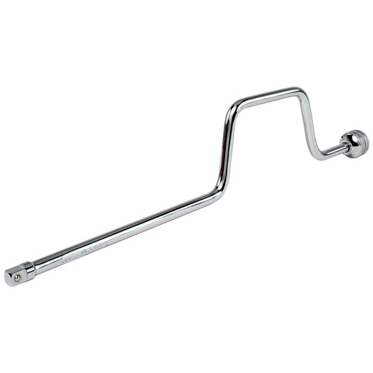 PROTO J5280AG chrome offset handle breaker bar, side view on white background.