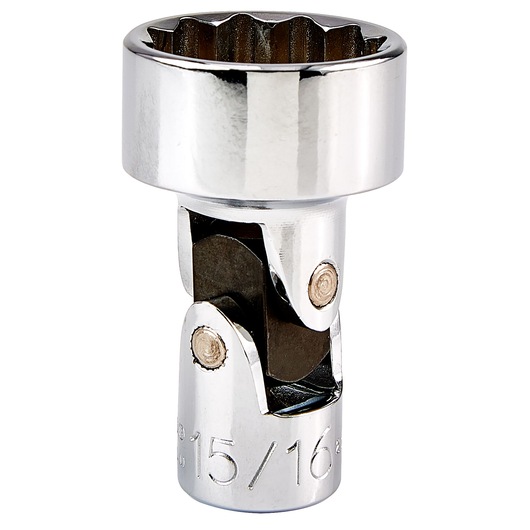 PROTO J5282A chrome universal socket with 12-point design, 15/16 inch, photography on white background.