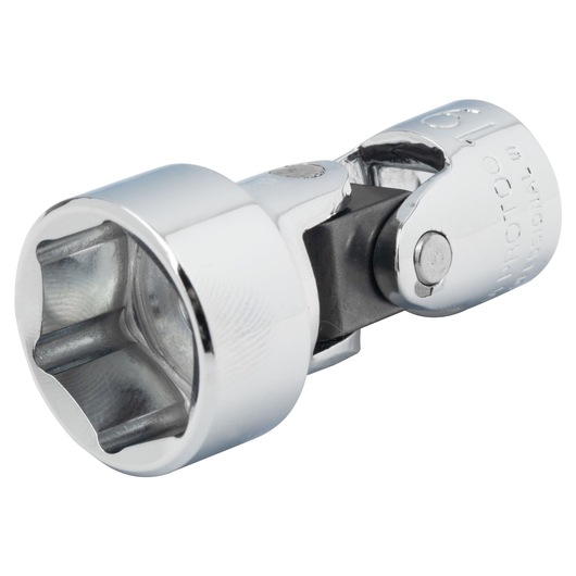 PROTO J5282HAM chrome universal joint socket, close-up angle on white background.
