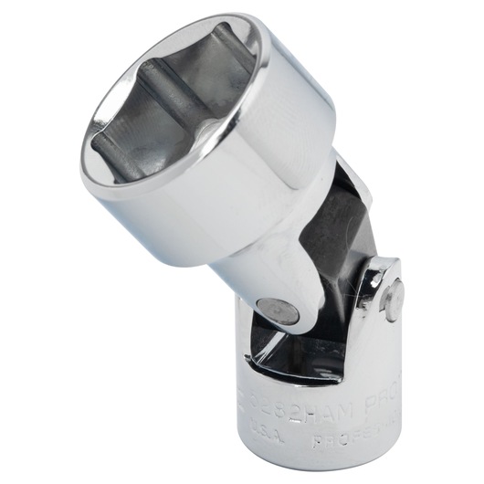 PROTO J5282HAM chrome universal joint socket photographed at angle on white background.