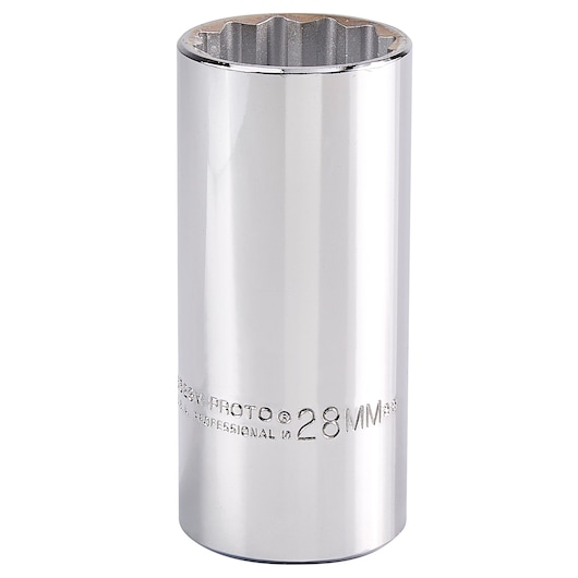 1/2 in. Drive 28mm 12-Point Deep Socket