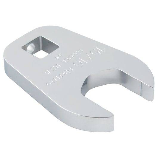 PROTO J5330CF chrome crowfoot wrench, open-end, angled view, white background.