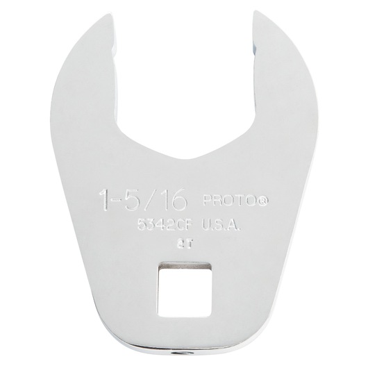 PROTO J5342CF open end wrench head, 1-5/16 inch size, top-down view on white background.