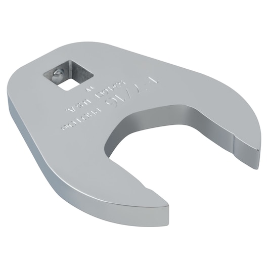 Photo of PROTO J5346CF chrome crowfoot wrench, angled view on white background.