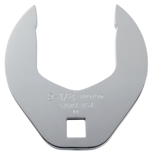 PROTO J5368CF large chrome open-end crowfoot wrench photographed on white background.