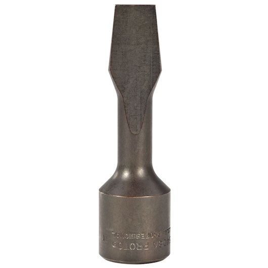 PROTO J5408A chisel socket tool, steel, front angle on white background.