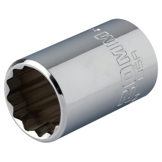 PROTO J5420MN chrome metric socket photographed at an angle on white background.
