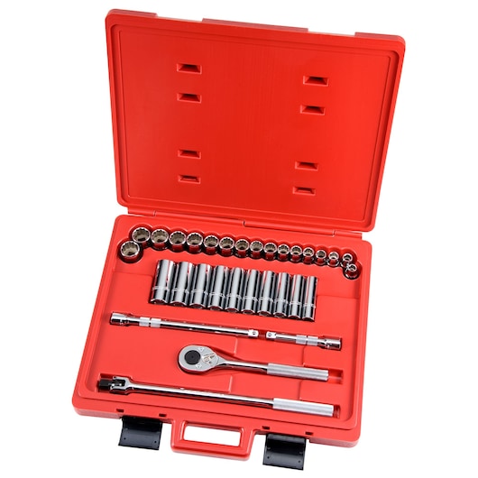 1/2 in. Drive 12-Point Metric Socket Set (31 pc.)