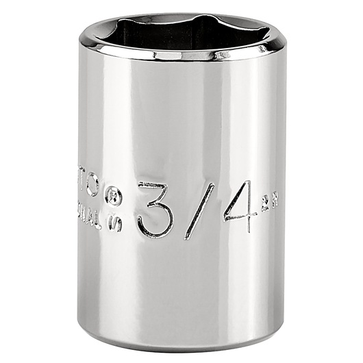 PROTO J5424H chrome 3/4-inch socket, standard length, photographed on white background.