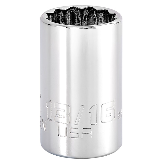 PROTO J5426N chrome 13/16 inch socket, front angle on white background.