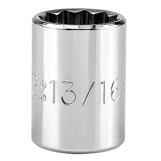PROTO J5426 chrome socket, 13/16 inch, twelve-point, product photography on white background.