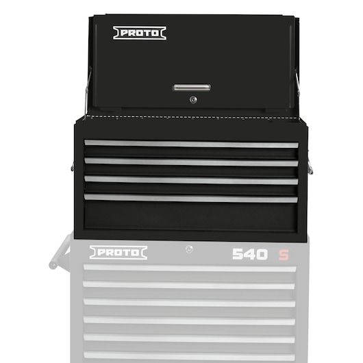 27 in. 4-Drawer 540S Heritage Gloss Top Chest With Drop Front