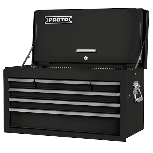 27 in. 6-Drawer 540S Heritage Gloss Top Chest With Drop Front