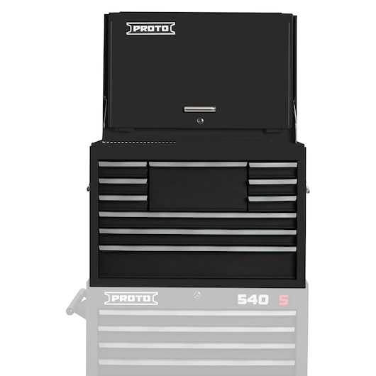 27 in. 10-Drawer 540S Heritage Gloss Top Chest With Drop Front