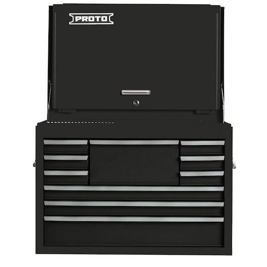 27 in. 10-Drawer 540S Heritage Gloss Top Chest With Drop Front