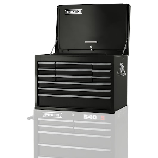 27 in. 12-Drawer 540S Heritage Gloss Top Chest With Drop Front