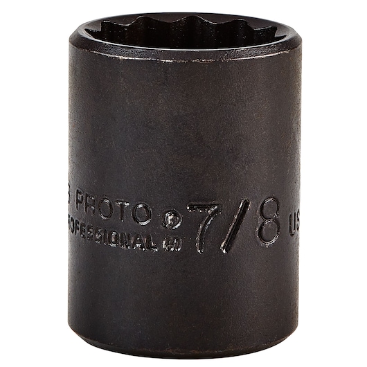 1/2 in. Drive 7/8 in. 12-Point Black Oxide Socket
