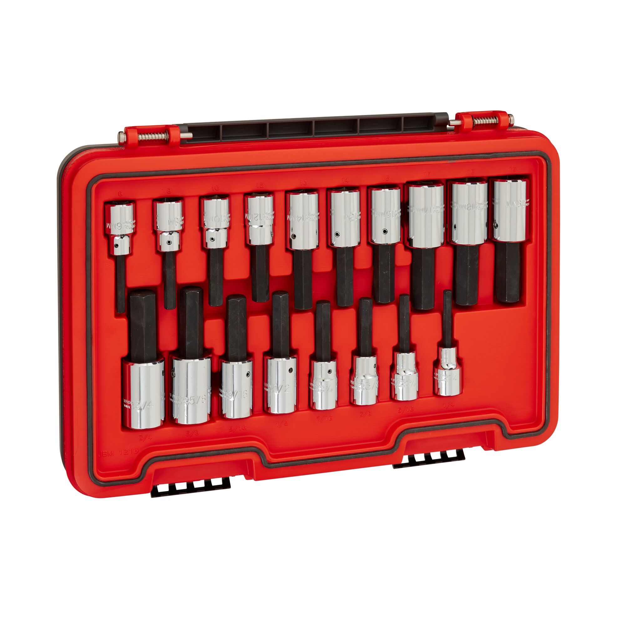 Advanced Storage 1/2 in. Drive SAE & MM Hex Bit Set ( 18 pc.) | PROTO
