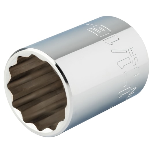 PROTO J5434N chrome 12-point socket, close-up angle on white background.