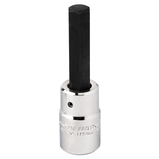 PROTO J54417/16 hex bit socket tool, chrome finish, photographed upright on white background.