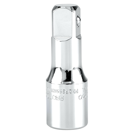 PROTO J5460 chrome socket extension photographed on white background.