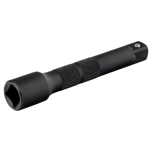 PROTO J5461B black knurled extension bar, side angle, tool accessory on white background.